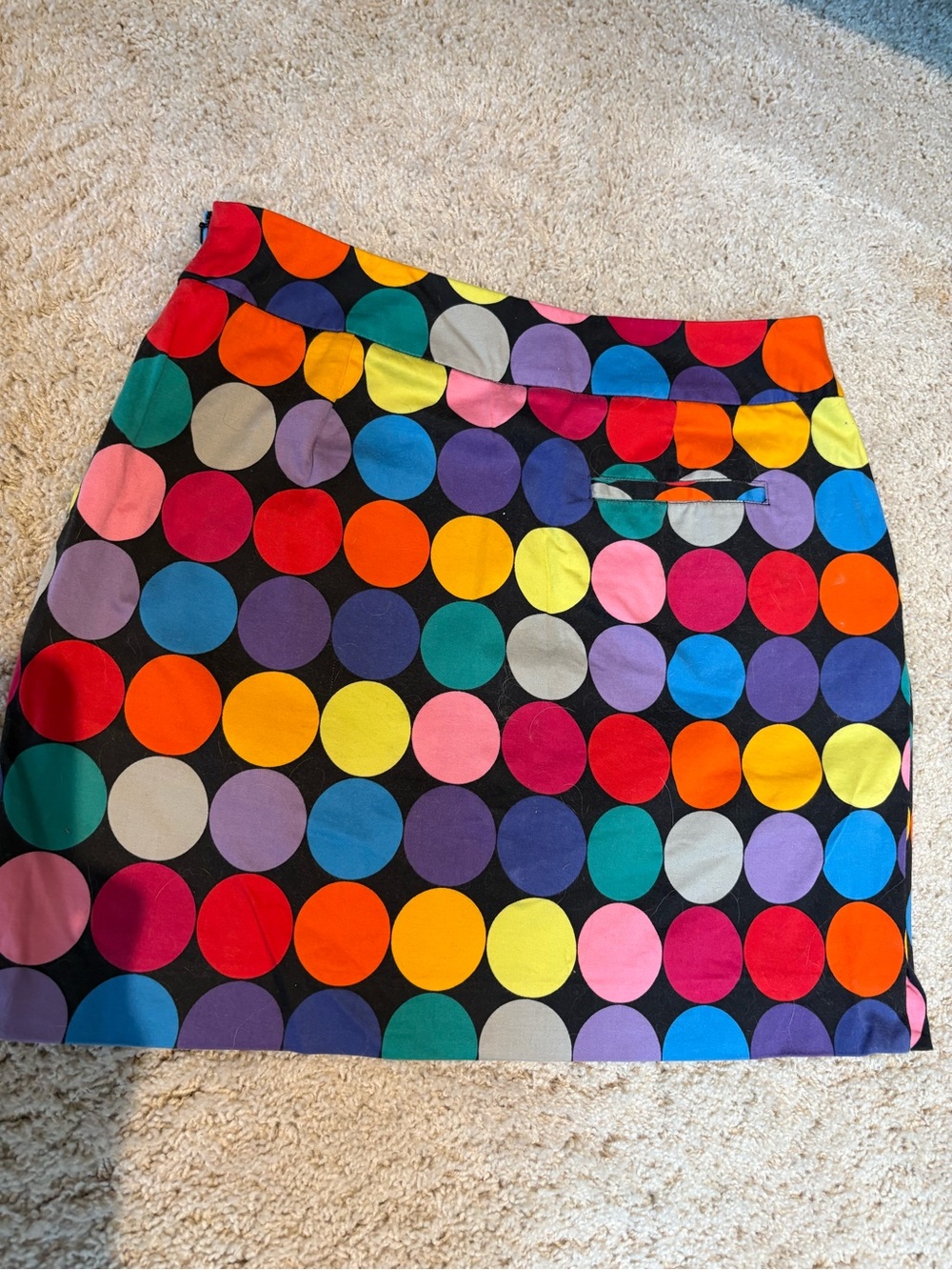 LOUD MOUTH Ladies 6 Golf Skirt Skort Polka Dots